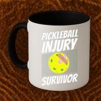 Pickleball BandAid Pickleball Injury Survivor Coffee Mug thumb 2
