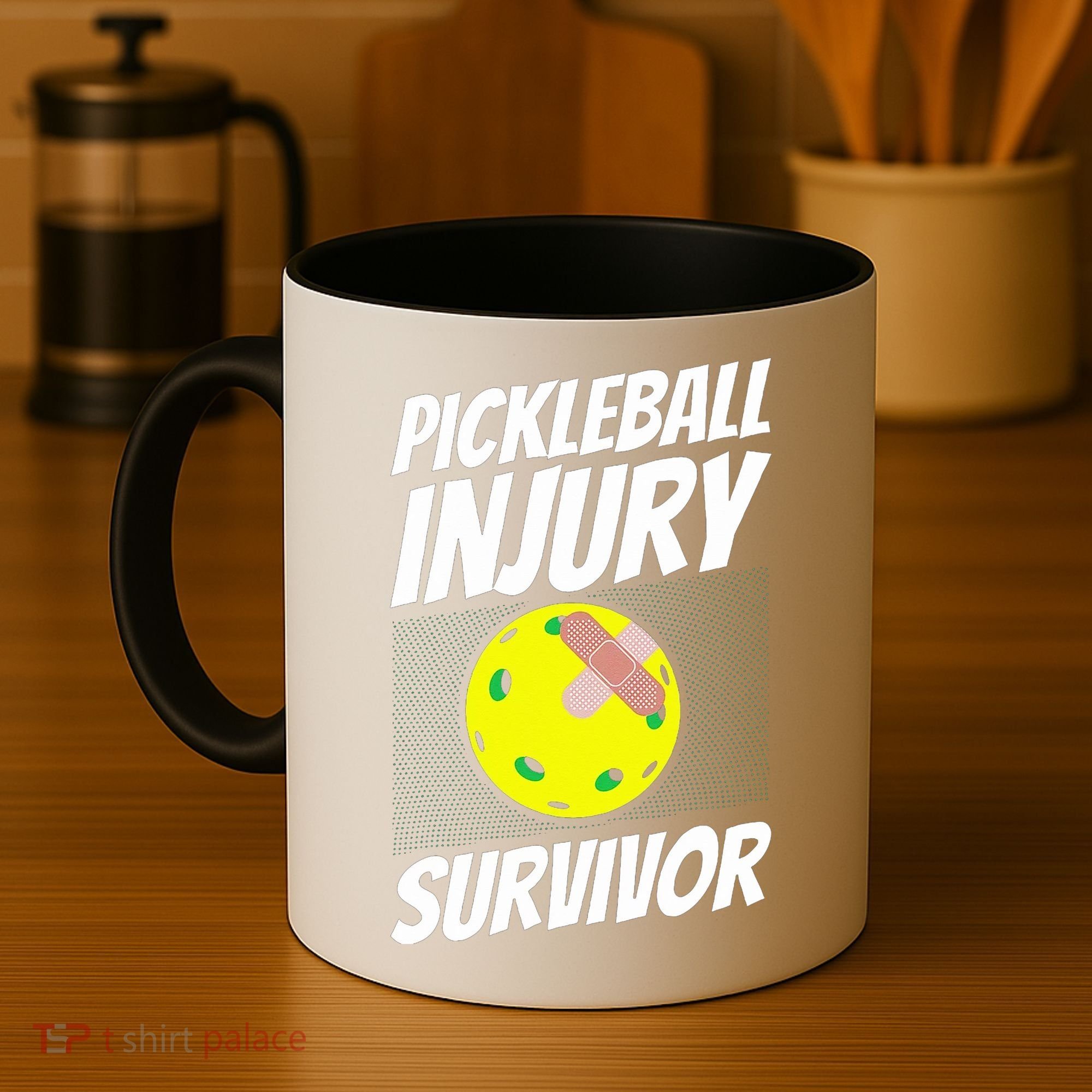Pickleball BandAid Pickleball Injury Survivor Coffee Mug