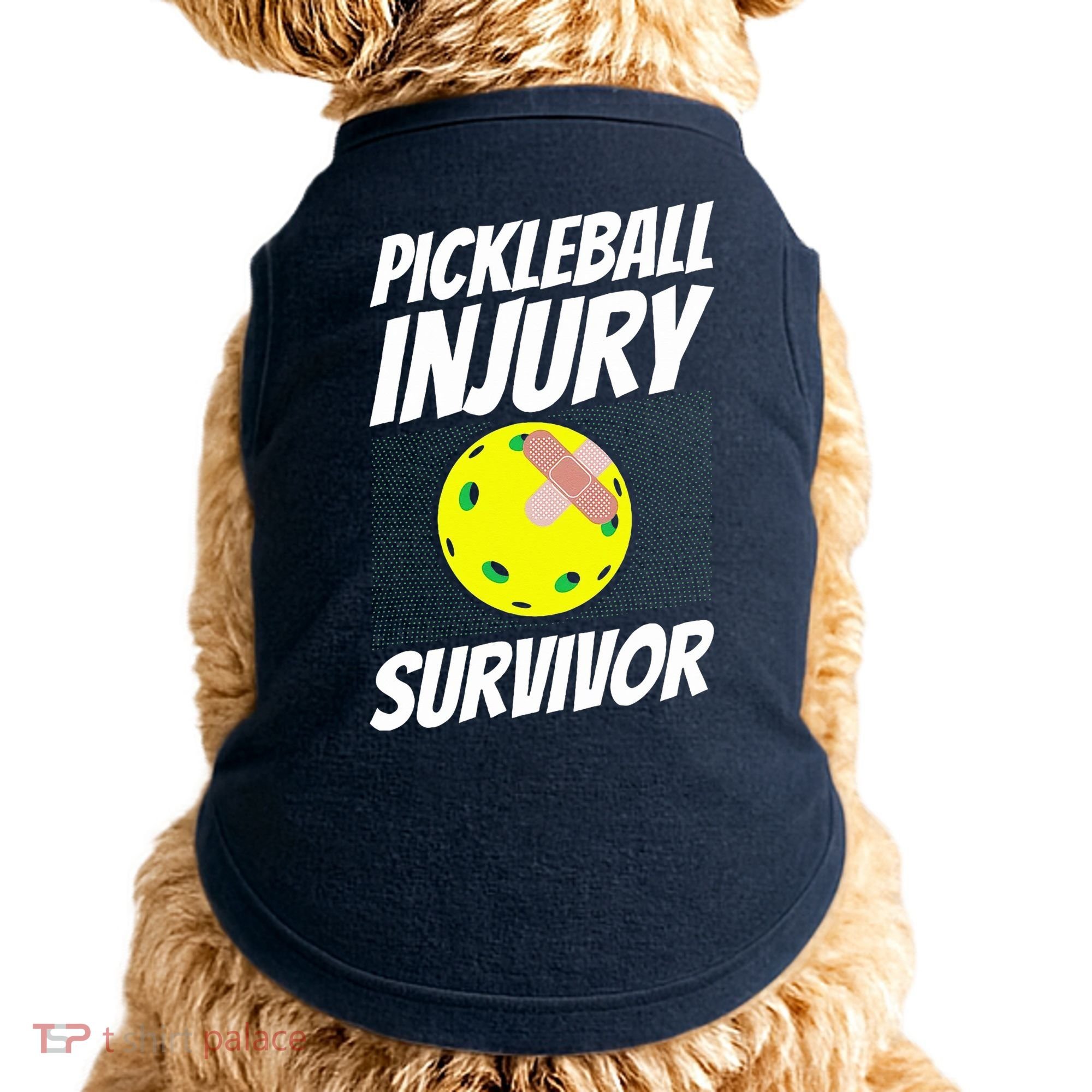 Pickleball BandAid Pickleball Injury Survivor Doggie Tank