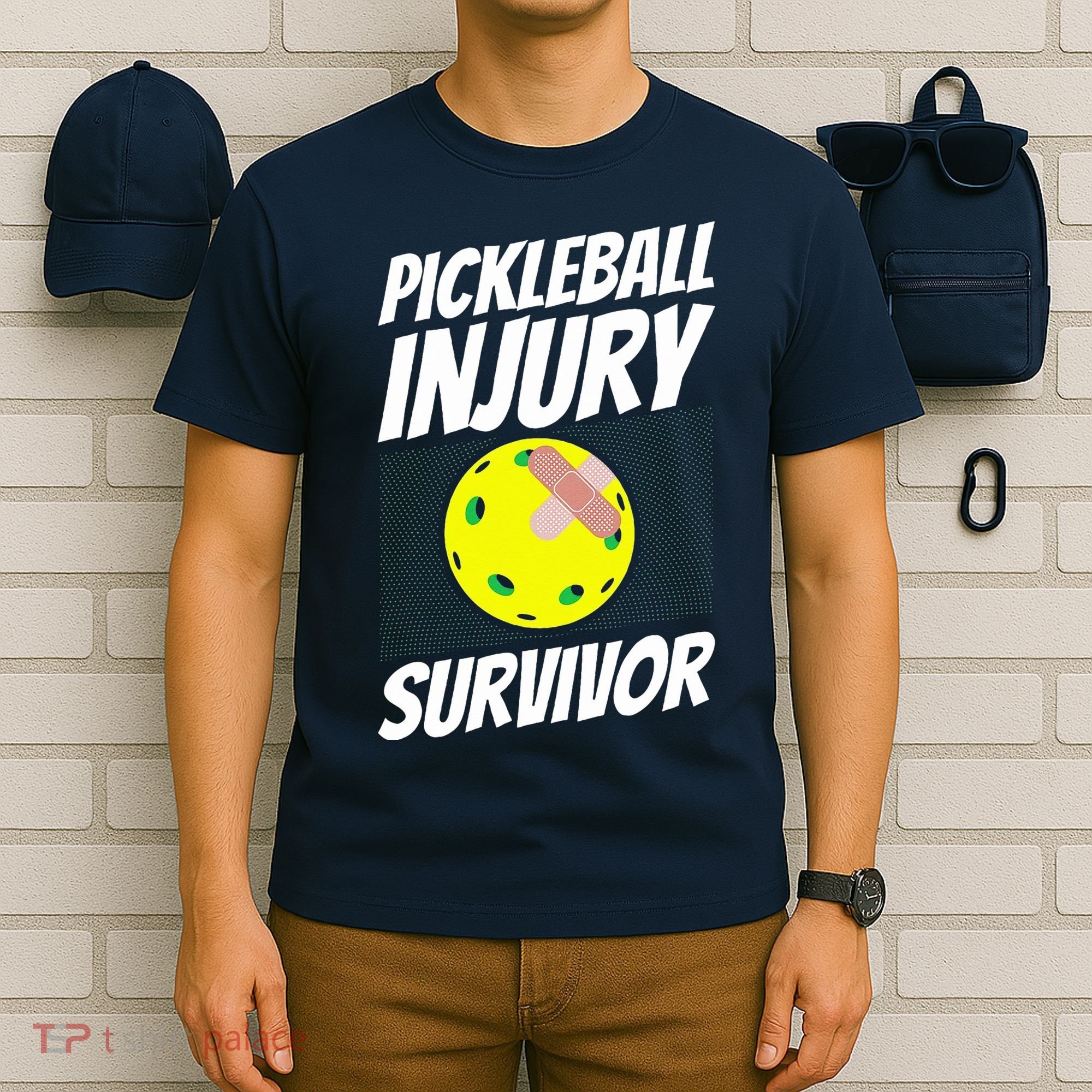 Pickleball BandAid Pickleball Injury Survivor T-Shirt