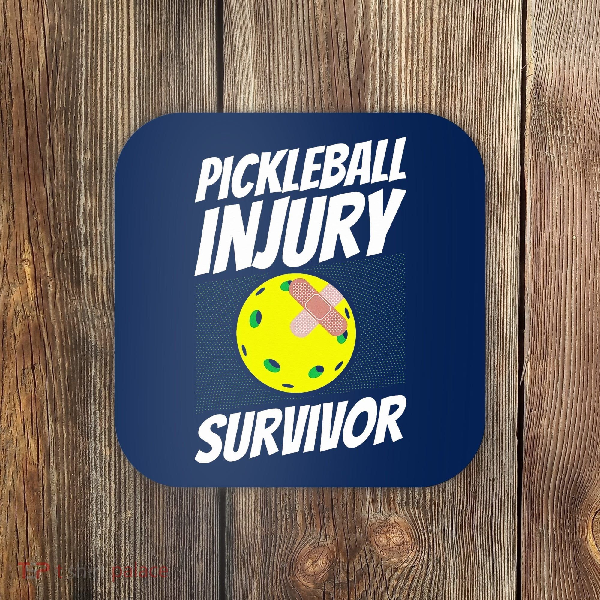 Pickleball BandAid Pickleball Injury Survivor Coaster