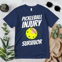 Pickleball BandAid Pickleball Injury Survivor Premium T-Shirt thumb 2