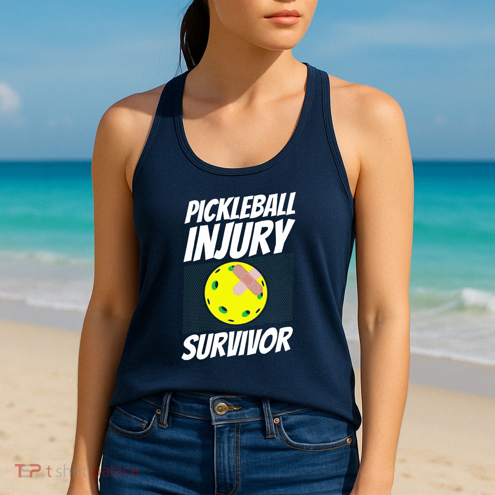 Pickleball BandAid Pickleball Injury Survivor Women's Tank Top