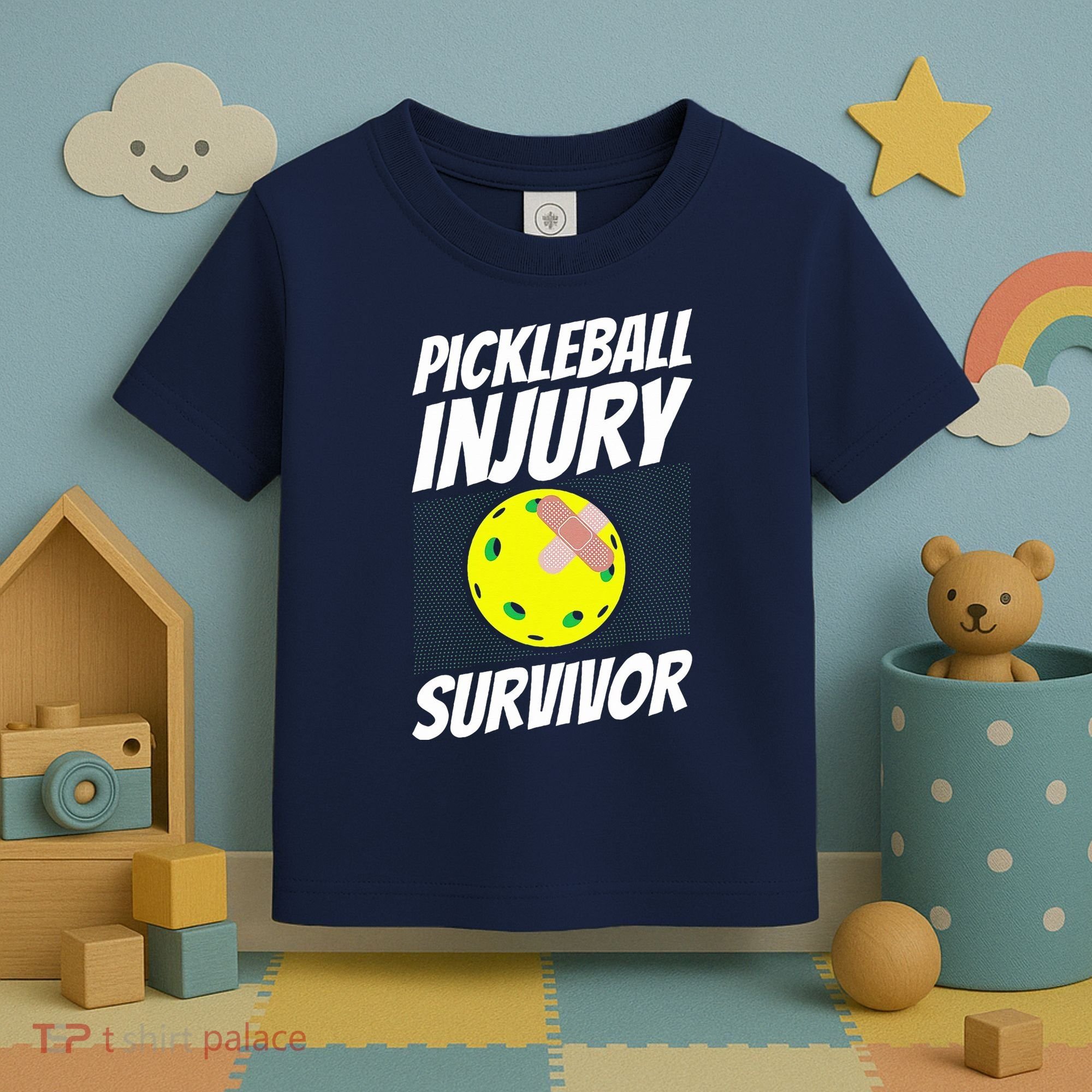 Pickleball BandAid Pickleball Injury Survivor Toddler T-Shirt