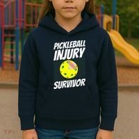 Pickleball BandAid Pickleball Injury Survivor Kids Hoodie thumb 3