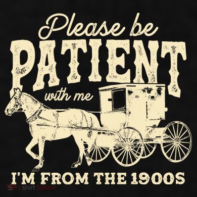 Please Be Patient With Me Im From The 1900s Ladies PosiCharge Tri-Blend Wicking Tank