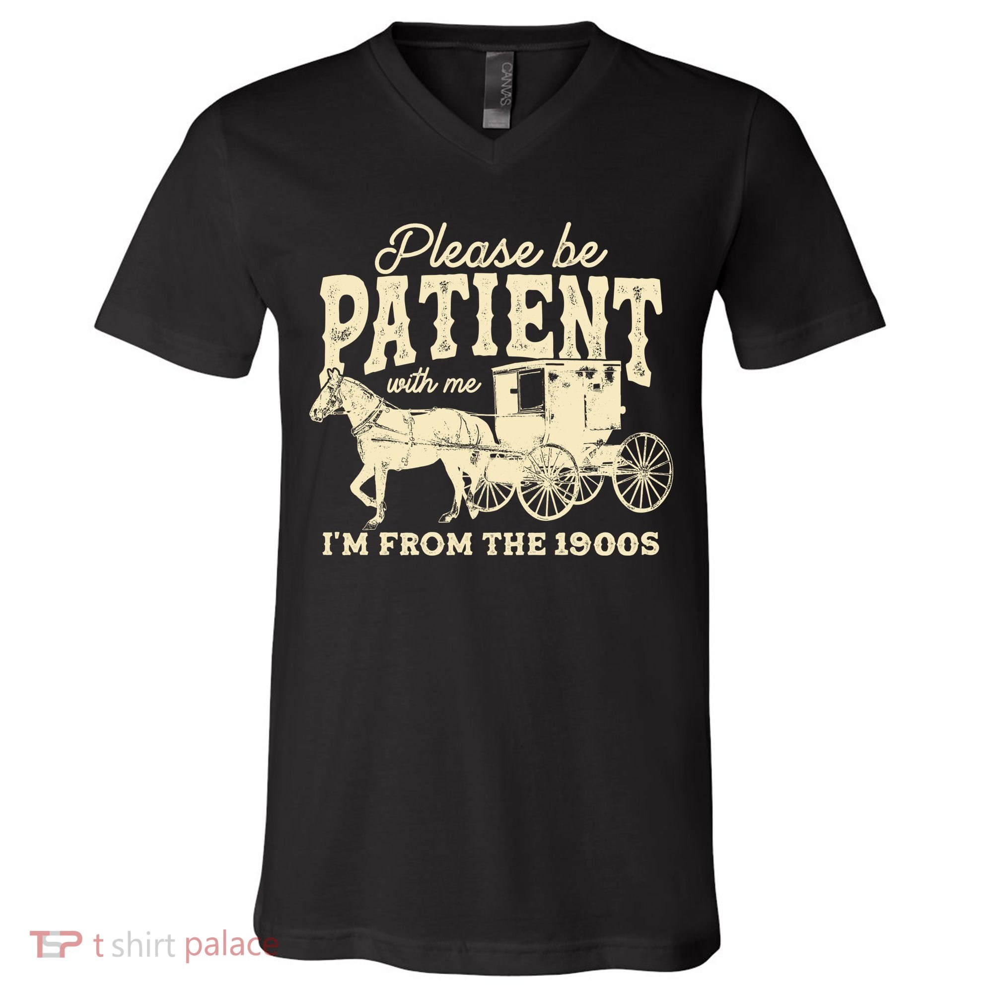 Please Be Patient With Me Im From The 1900s V-Neck T-Shirt