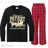 Please Be Patient With Me Im From The 1900s Kids Long Sleeve Plaid Pajama Set thumb 0