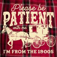 Please Be Patient With Me Im From The 1900s Women's Flannel Plaid Pajama Pants thumb 2