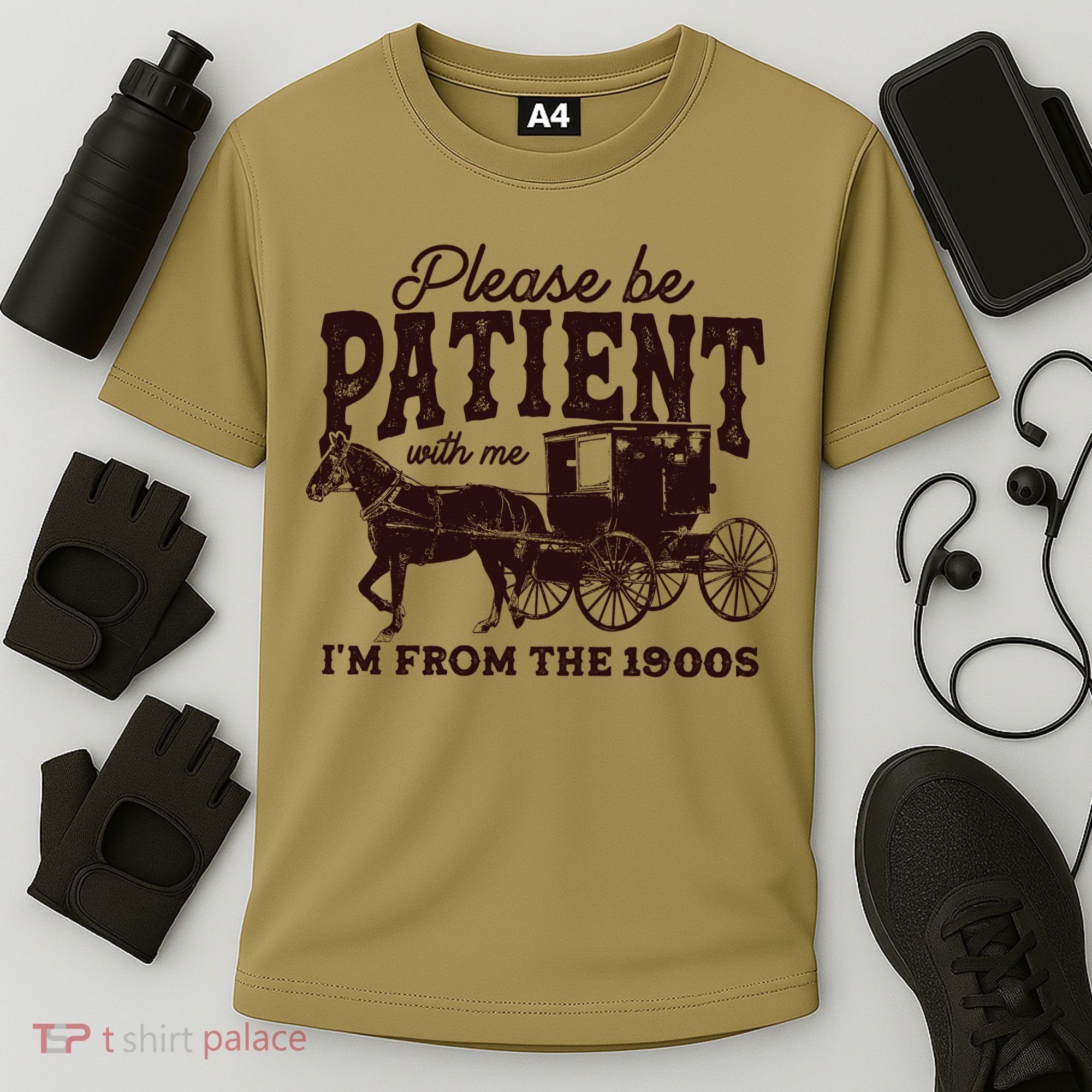 Please Be Patient With Me Im From The 1900s Cooling Performance Crew T-Shirt