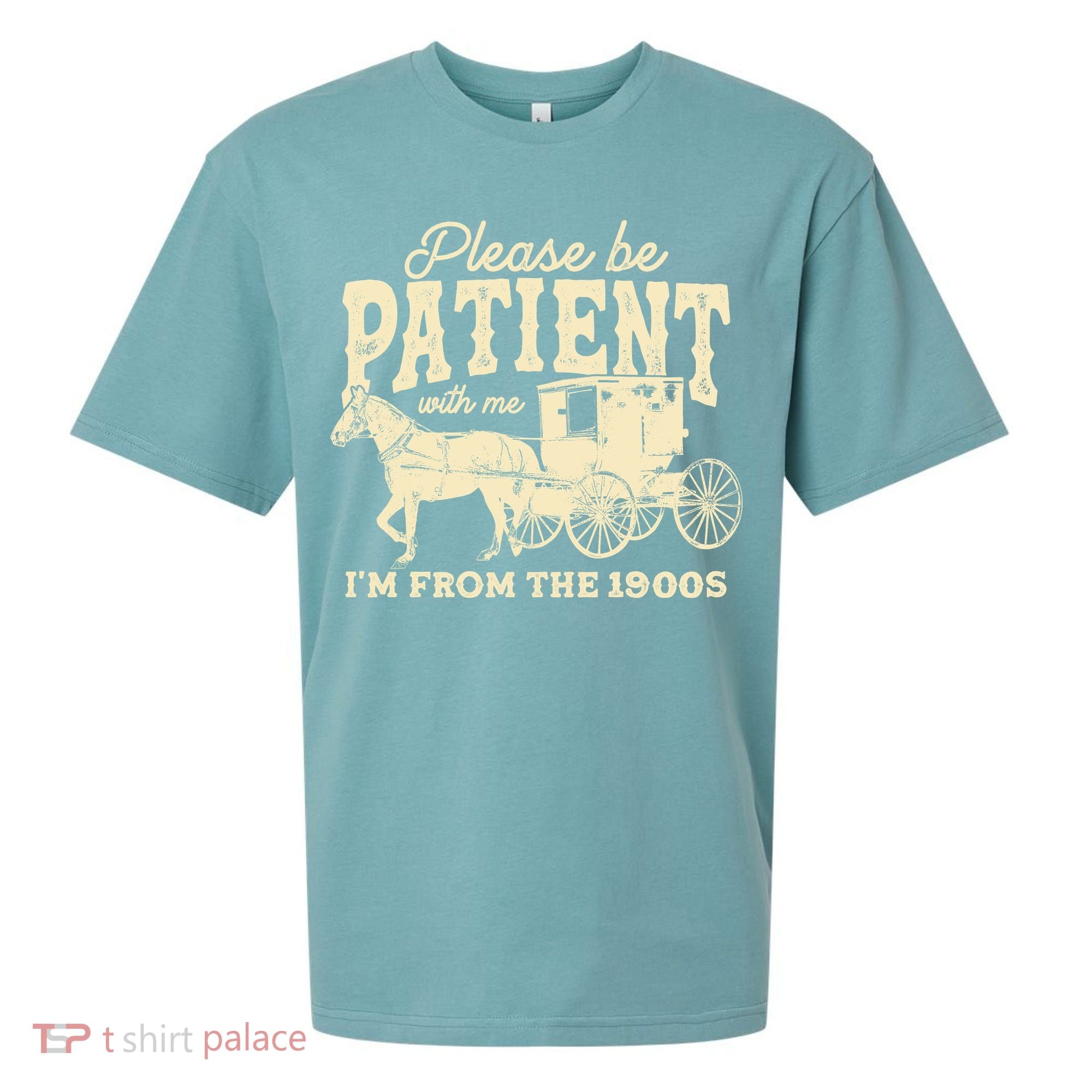 Please Be Patient With Me Im From The 1900s Sueded Cloud Jersey T-Shirt