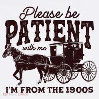 Please Be Patient With Me Im From The 1900s Comfort Colors Garment-Dyed Hooded Sweatshirt thumb 2
