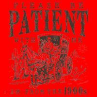 Please Be Patient I'm From The 1900s Funny Boomer  Santa Hat thumb 1