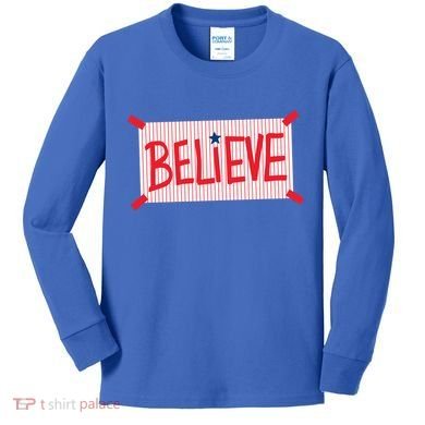 Philly Believe Philadelphia Baseball Kids Long Sleeve Shirt