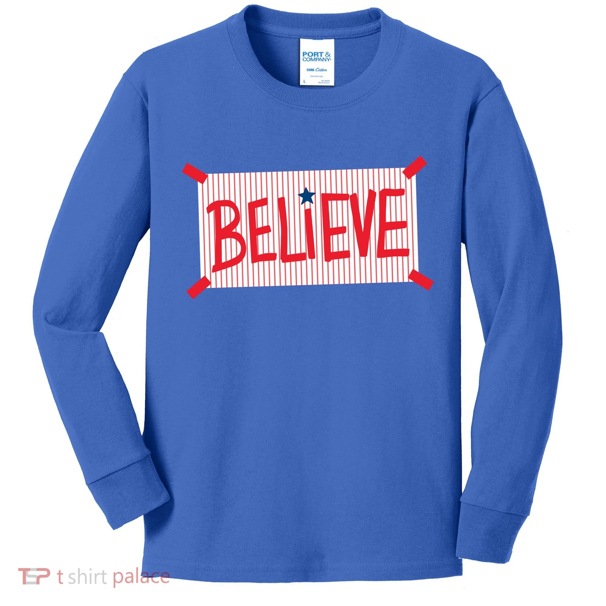 Philly Believe Philadelphia Baseball Kids Long Sleeve Shirt
