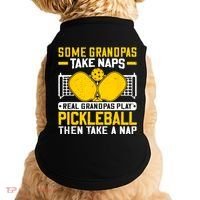 Pickle Ball Player Coach Grandpa For Paddleball Lover Fans Doggie Tank thumb 0