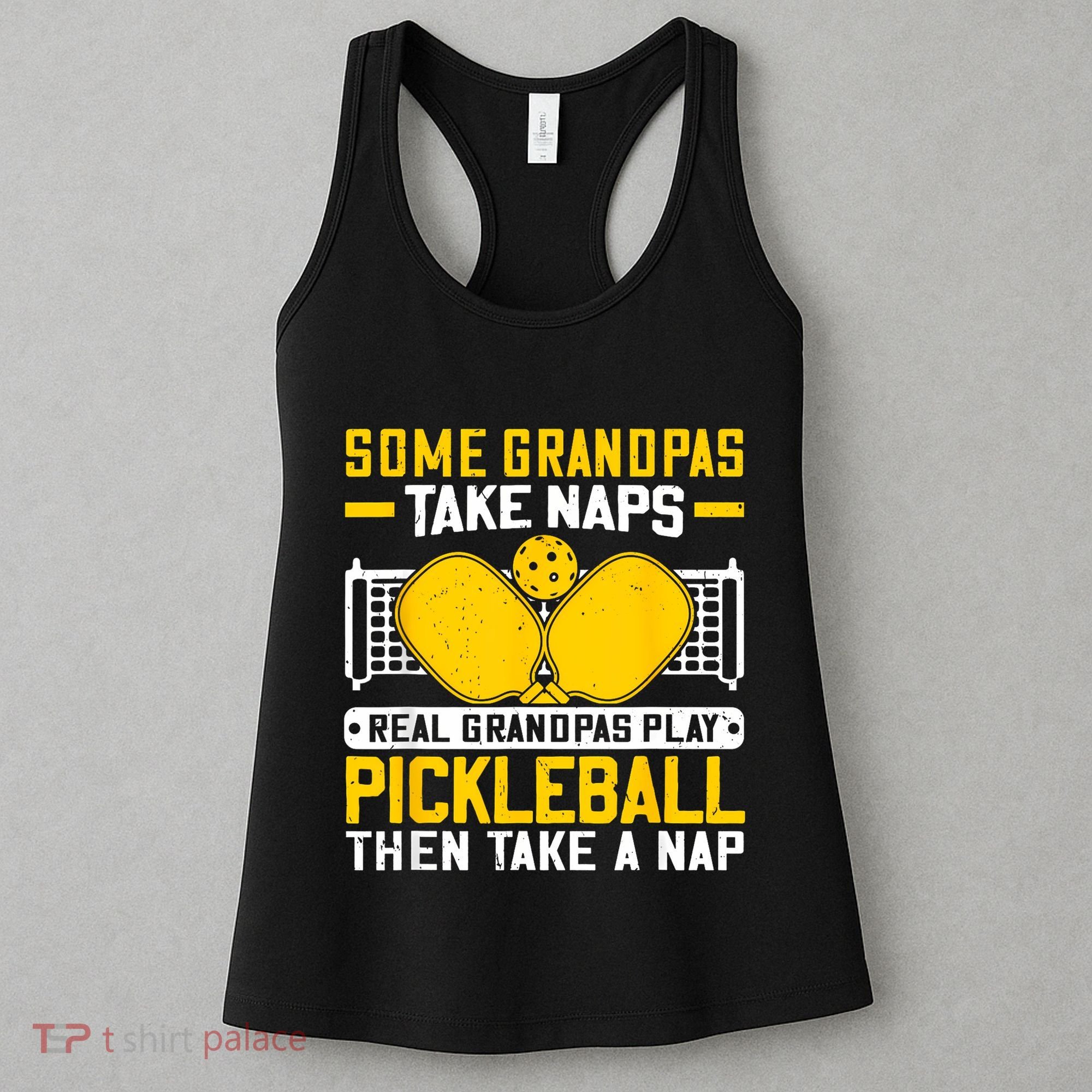 Pickle Ball Player Coach Grandpa For Paddleball Lover Fans Women's Tank Top