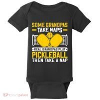 Pickle Ball Player Coach Grandpa For Paddleball Lover Fans Baby Bodysuit thumb 0
