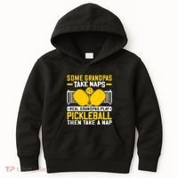 Pickle Ball Player Coach Grandpa For Paddleball Lover Fans Kids Hoodie thumb 0