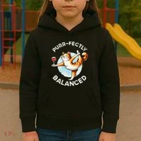 Purfectly Balanced Kids Hoodie thumb 3