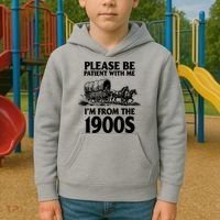 Please Be Patient With Me I'm From 1900s Kids Hoodie thumb 2