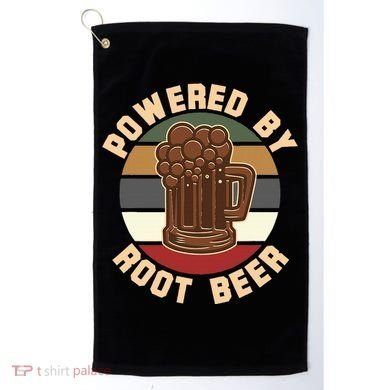 Powered By Root Beer Golf Towel