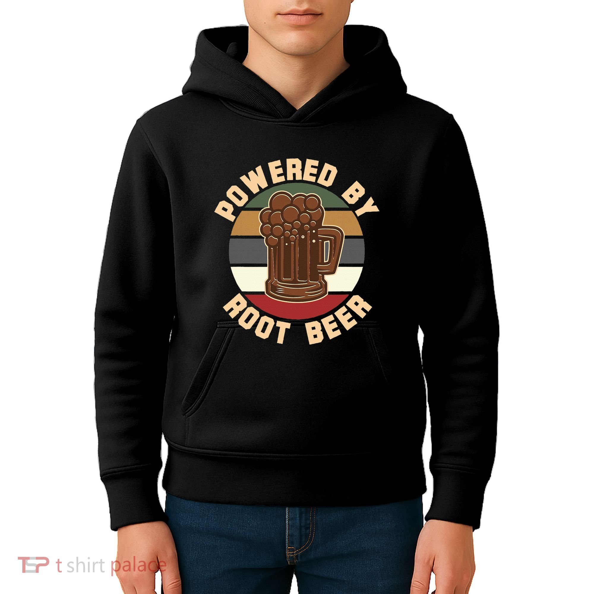 Powered By Root Beer Kids Hoodie