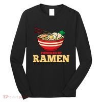 Powered By Ramen Japanese Anime Noodles Long Sleeve Shirt thumb 0