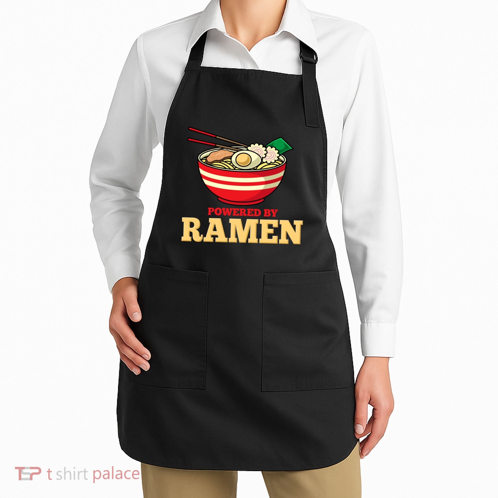 Powered By Ramen Japanese Anime Noodles Apron