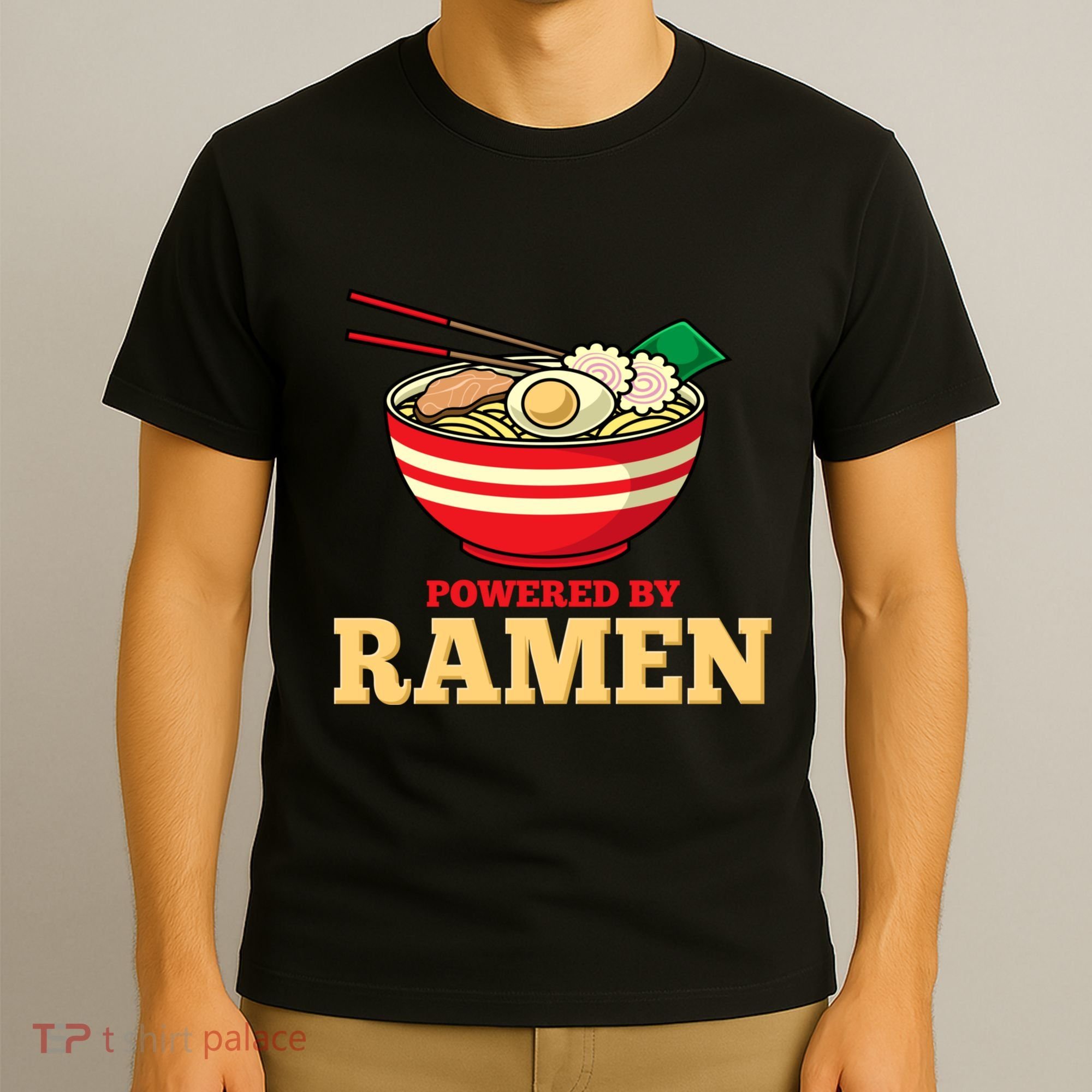 Powered By Ramen Japanese Anime Noodles T-Shirt