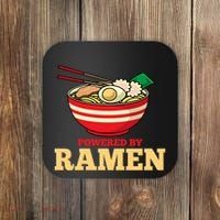 Powered By Ramen Japanese Anime Noodles Coaster thumb 0