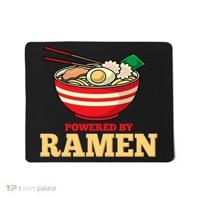 Powered By Ramen Japanese Anime Noodles Mousepad