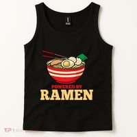 Powered By Ramen Japanese Anime Noodles Tank Top thumb 2