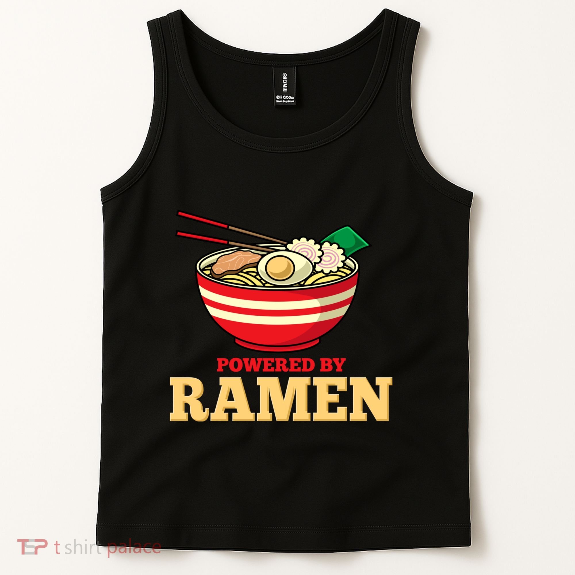 Powered By Ramen Japanese Anime Noodles Tank Top