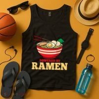 Powered By Ramen Japanese Anime Noodles Tank Top thumb 4