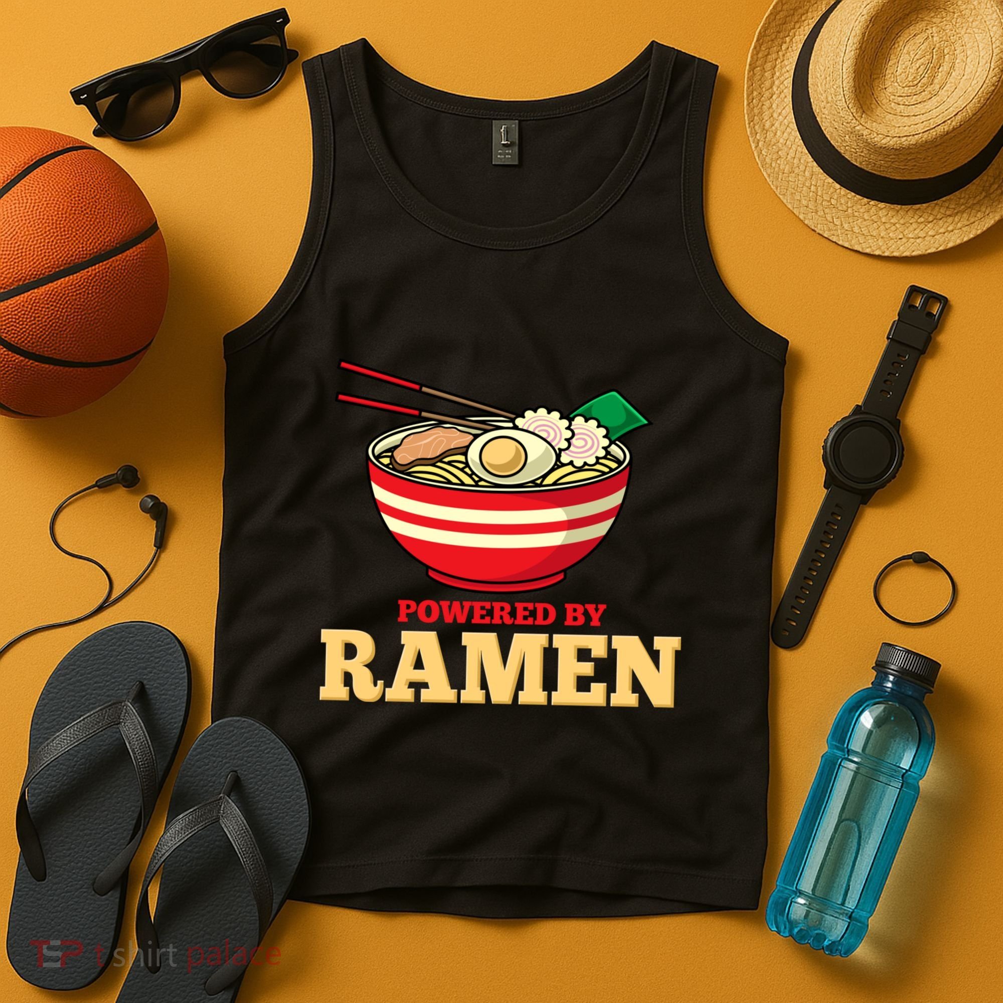 Powered By Ramen Japanese Anime Noodles Tank Top