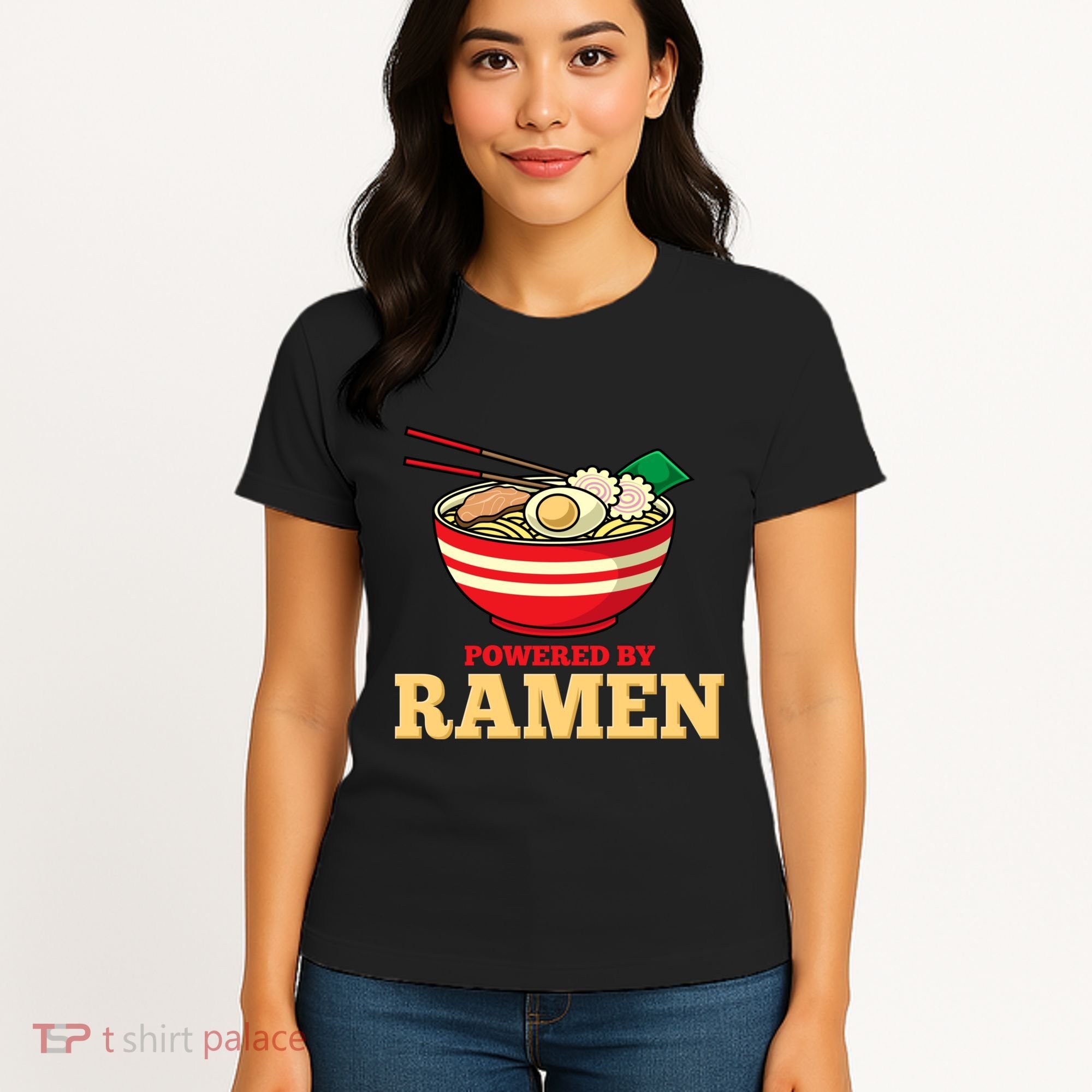 Powered By Ramen Japanese Anime Noodles Women's T-Shirt