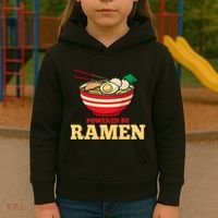 Powered By Ramen Japanese Anime Noodles Kids Hoodie thumb 3