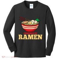 Powered By Ramen Japanese Anime Noodles Kids Long Sleeve Shirt thumb 0