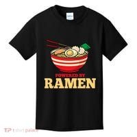Powered By Ramen Japanese Anime Noodles Kids T-Shirt thumb 0