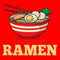 Powered By Ramen Japanese Anime Noodles Santa Hat thumb 1