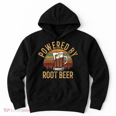 Powered by root beer retro root beer Hoodie