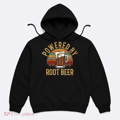 Powered by root beer retro root beer Hoodie