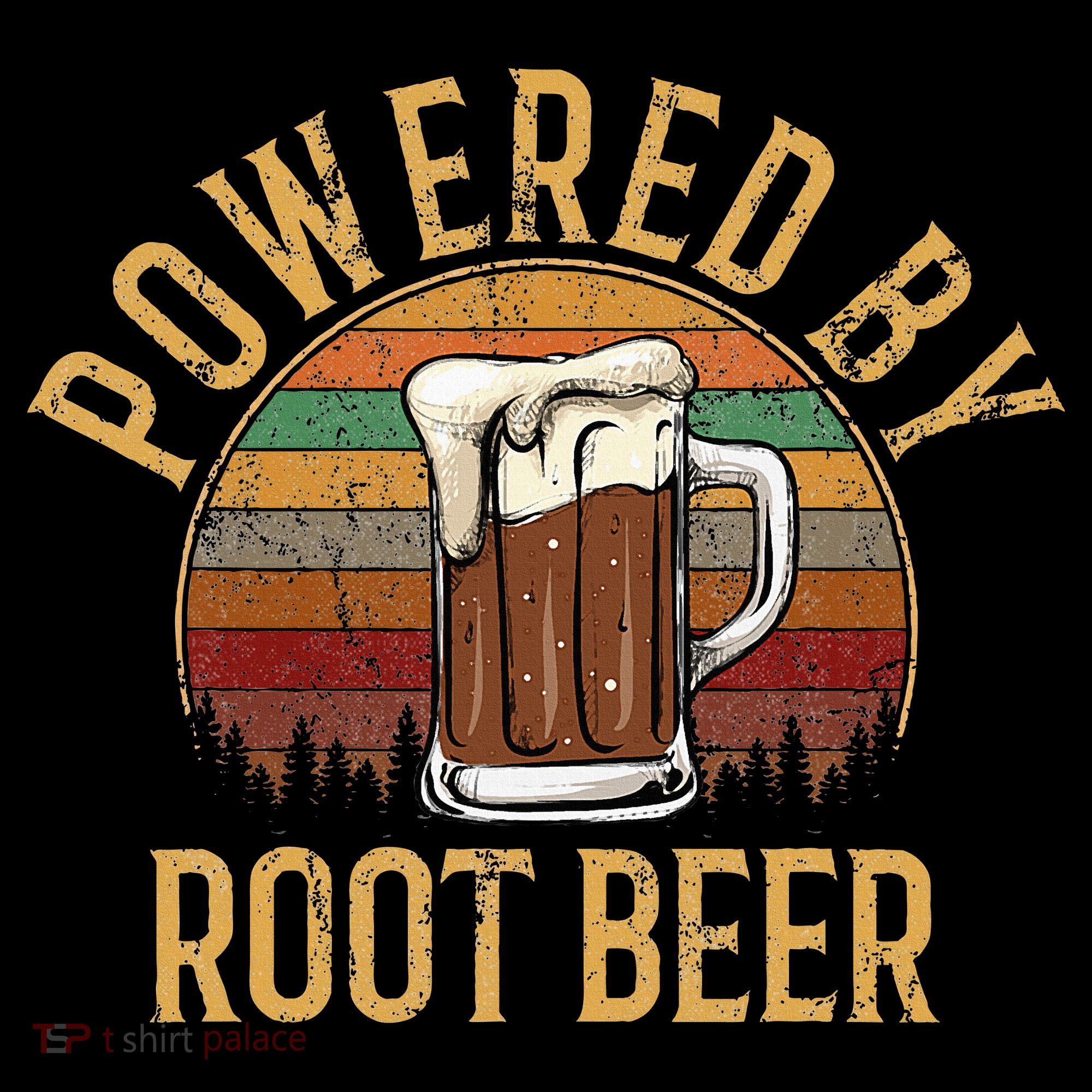 Powered by root beer retro root beer Apron