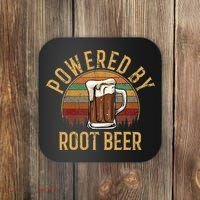 Powered by root beer retro root beer Coaster thumb 0