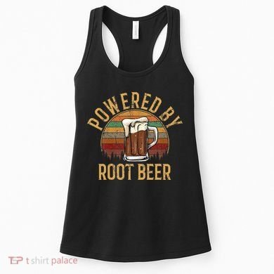 Powered by root beer retro root beer Women's Tank Top