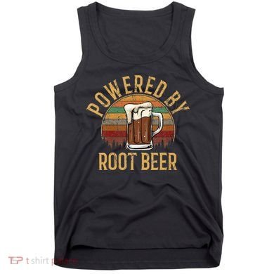 Powered by root beer retro root beer Tank Top