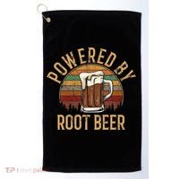 Powered by root beer retro root beer Golf Towel thumb 0