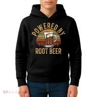 Powered by root beer retro root beer Kids Hoodie thumb 4