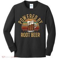 Powered by root beer retro root beer Kids Long Sleeve Shirt thumb 0